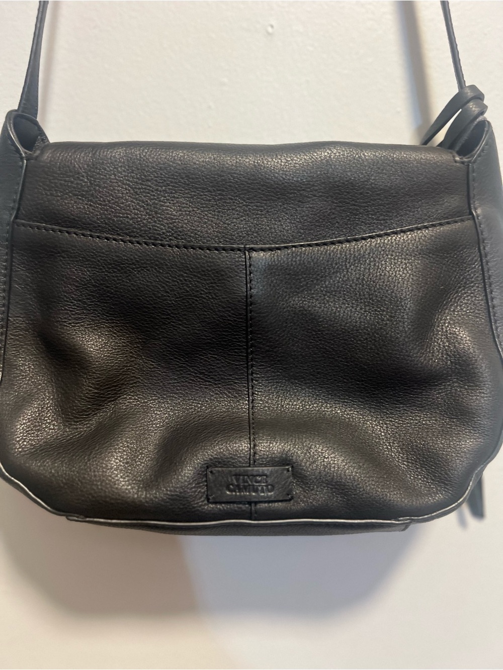 Vince Camuto Leopard Print Crossbody with Black Trim - Picture 15 of 16